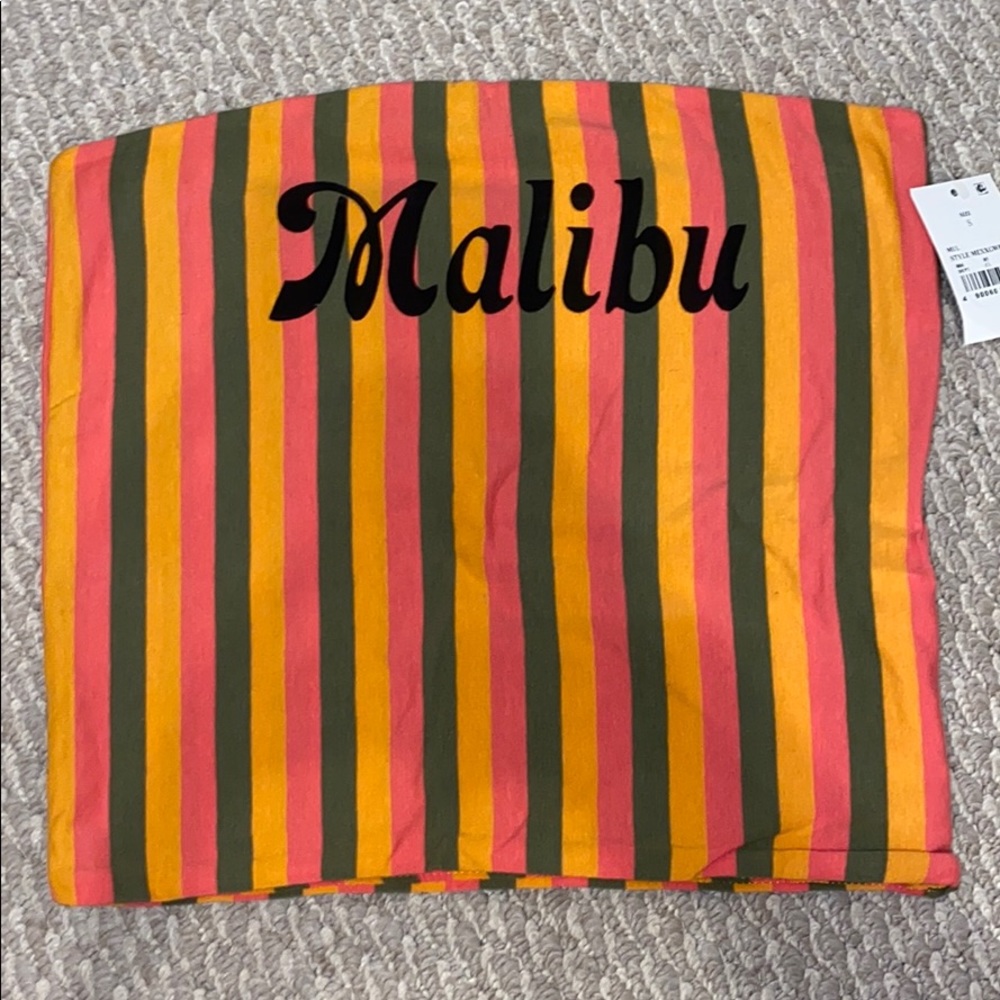 Malibu stripped Tube top